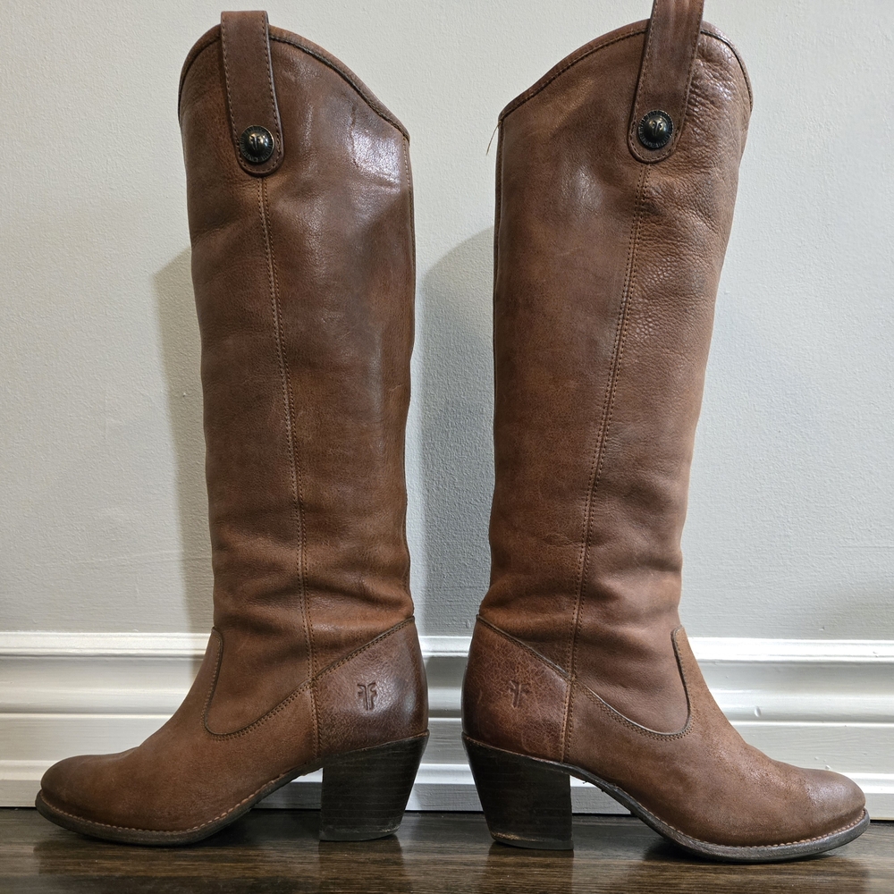 Frye Jackie Button Tall Western Style BootsC